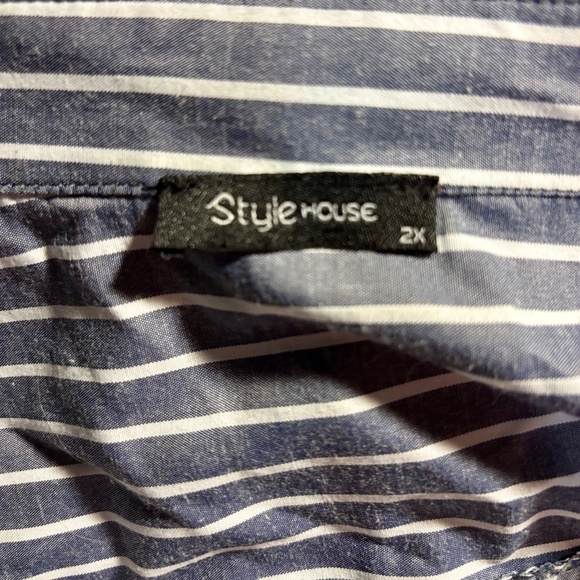 StyleHouse Striped Shirt Dress - Picture 8 of 10